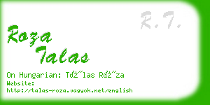 roza talas business card